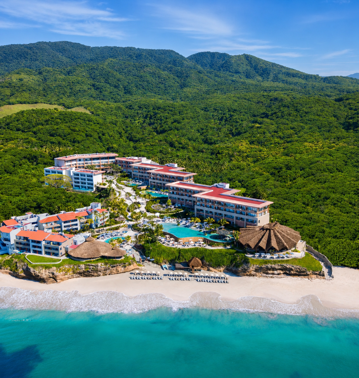 Resort todo incluido en Punta de Mita rodeado de selva y mar
