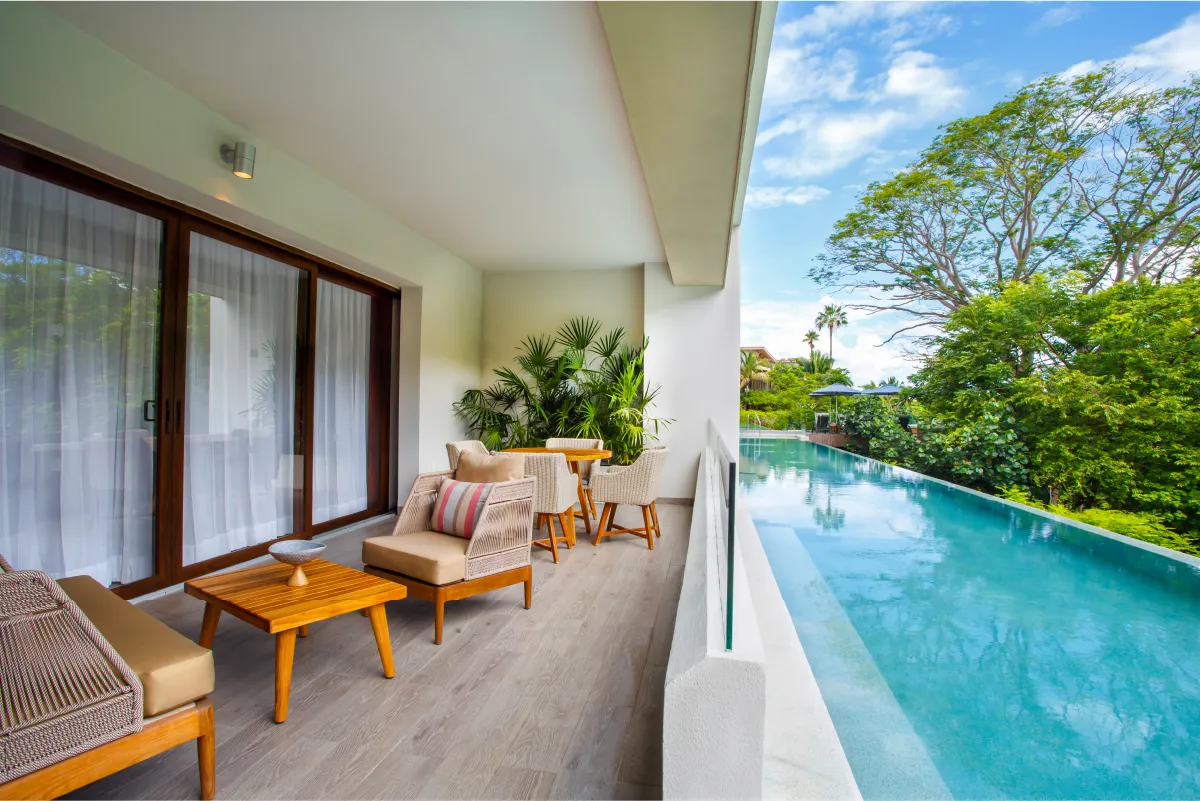 Suites with garden or pool views